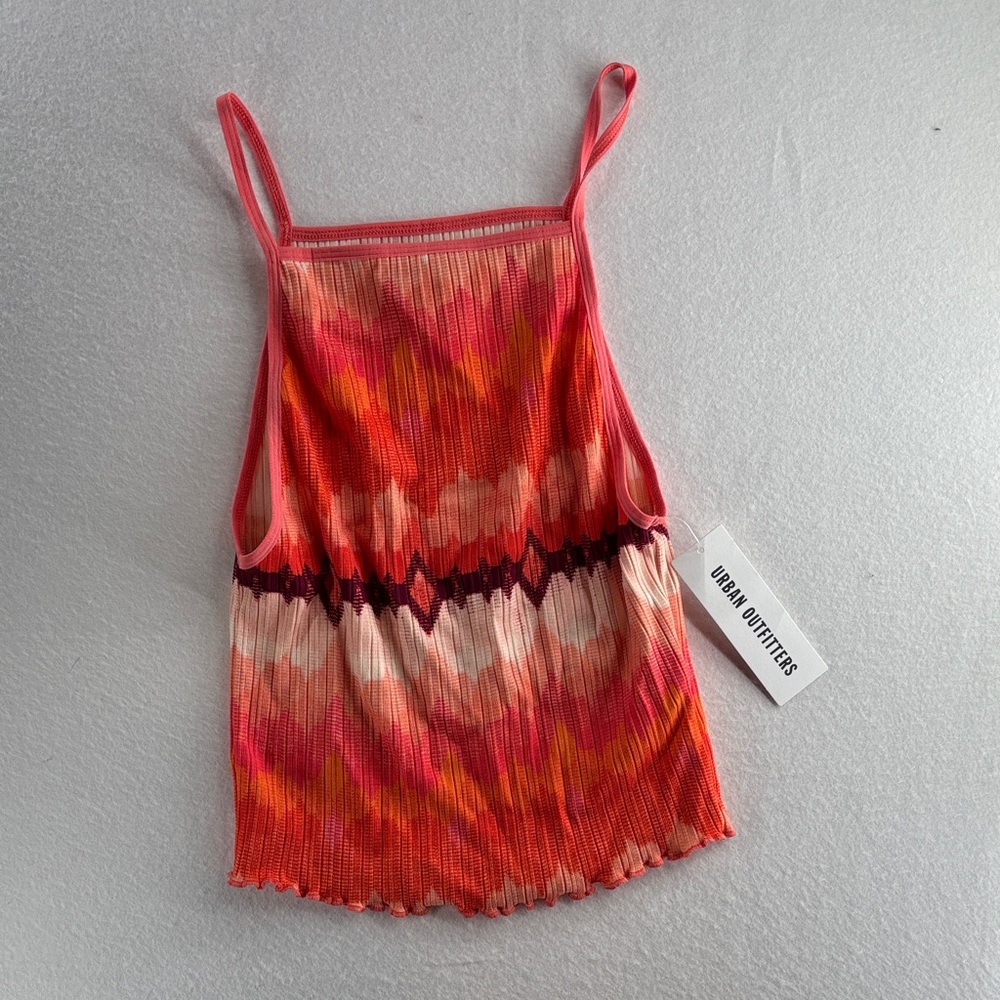 NEW! Urban Outfitters Pink and Orange Camisole Top - Size Large